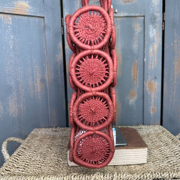 Madewell The Straw Catania Tote Bag Sweet Dahlia NWT - Picture 6 of 16